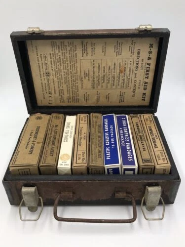 Vintage Mine Safety Appliances Co. M-S-A Pittsburgh PA First Aid Kit
