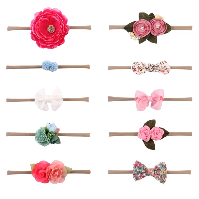 10 pz in 1 set accessorio capelli neonati bellissimi copricapi bambini