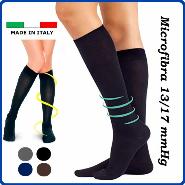 Calze a COMPRESSIONE GRADUATA da uomo donna calze elastiche lunghe compressive