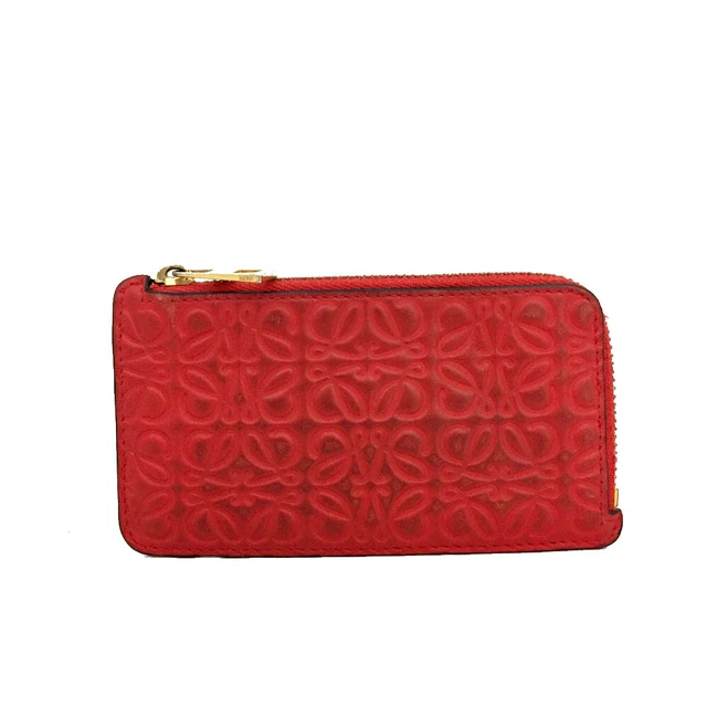 LOEWE Anagram Leather Coin Case Card Holder/3L0429