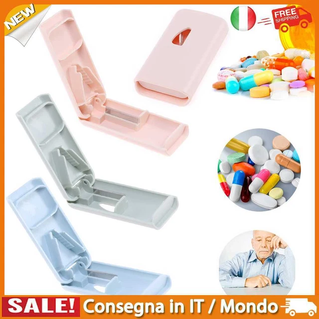 IT Medicine Cutter Divider Useful Medicine Organizer Portable Safe with Blade Gu