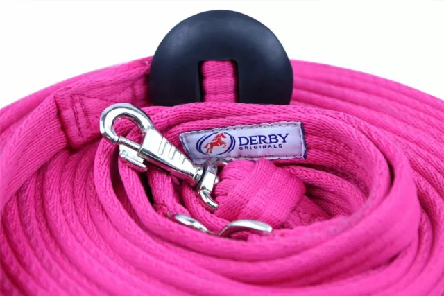 Derby Originals Softgrip Cotton Swivel Lunge Lines Rubber Stopper 24' & 34' 3