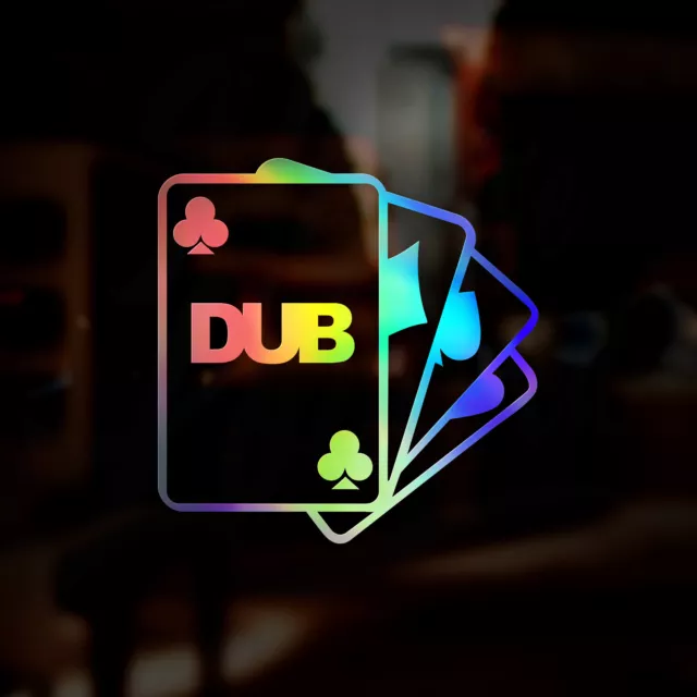 Dub Club DUBCLUB JDM Holographic Sticker Decal Car Van Oil Slick Chrome Euro