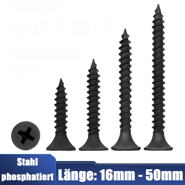 Schnellbauschrauben Trockenbauschrauben Rigipsschrauben Grobgewinde PH M3.5