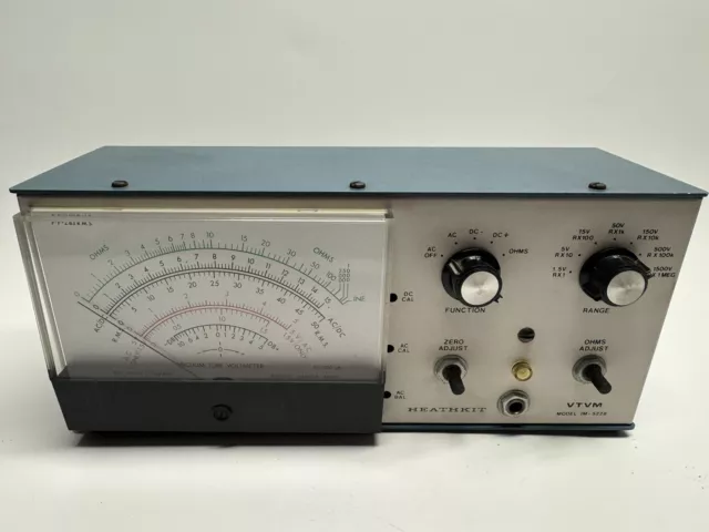 Vintage Heathkit Vtvm  Model Im-5228 Vacuum Tube Voltmeter