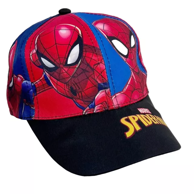 Spiderman Cappello con visiera Nero Baseball Bambini da 3 a 8 anni Full Print