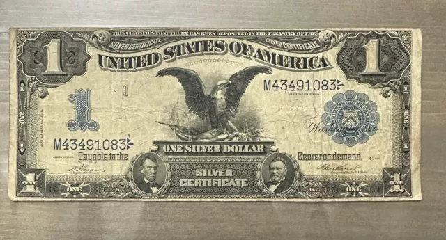 1899 $1 Dollar Black Eagle Large Note