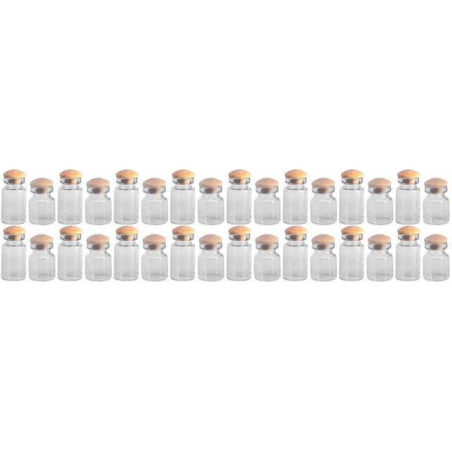 32 Pcs Glass Jar Glass Bottle Miniature Miniature Glass Toys