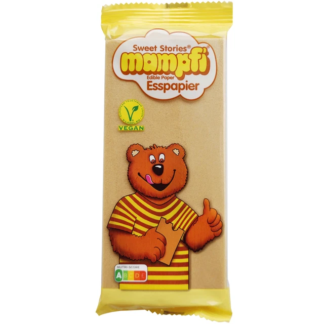 Mampfi Carta Commestibile Fine Wafer Con Dem Gusto Di Caramello