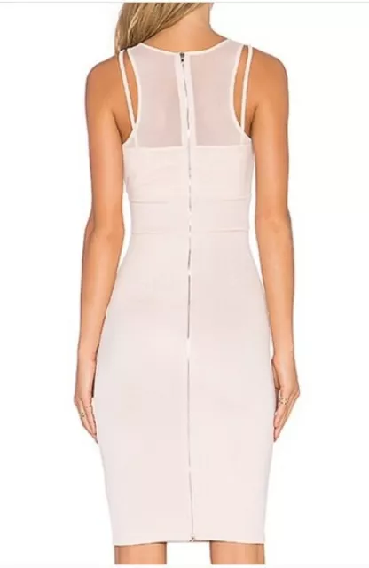 Lavish Alice Mesh Top Dress in blush pink - New   2