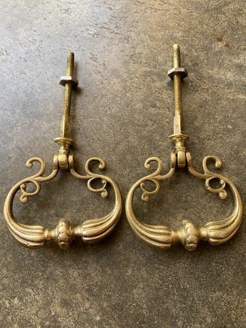 Poignées de tiroir en bronze, commode meuble