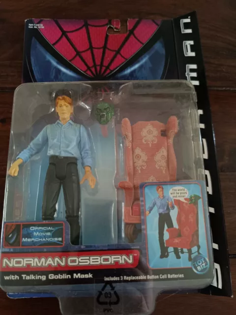 Actionfigur Norman Osborn Spider-Man ToyBiz 2002 in geöffneter OVP Series 1