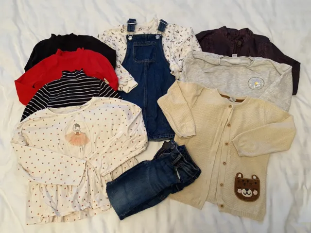 Girls Clothes Winter Bundle 5-6 Years Jacket Jumpers Tops Next TU F&F