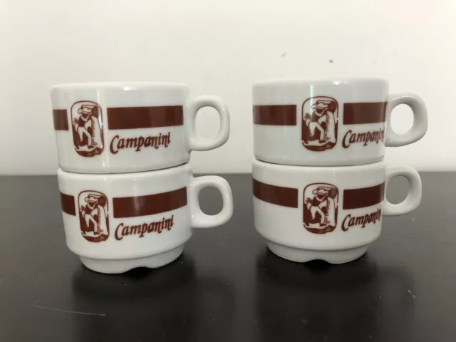 4 tasses à café campanini bistrot vintage PORT OFFERT