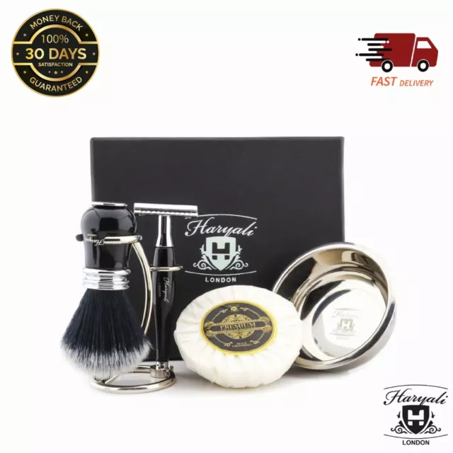 Professional Men Shaving Set Brush and Soap Bowl Stand Beard Grooming Shaver Kit