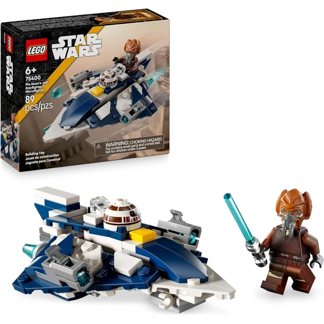 LEGO STAR WARS 75400 Plo Koons Jedi Starfighter Microfighter Playset £ ...