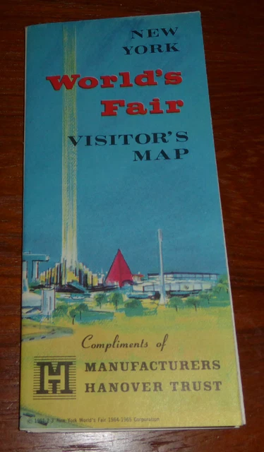 1964 WORLD’S FAIR Visitors Map $8.99 - PicClick