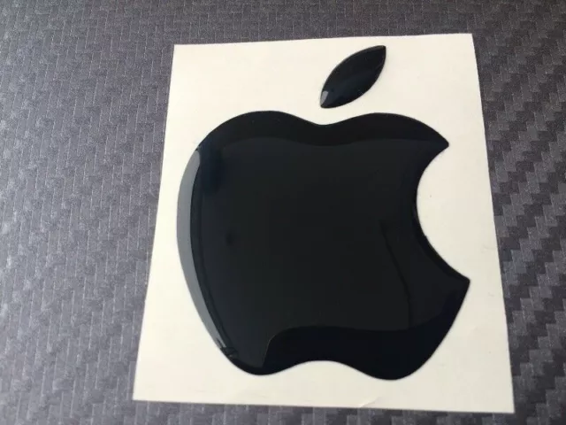 Apple Logo Vinyl Decal Sticker - Apple 3D gewölbter Aufkleber, für Apple-Fans