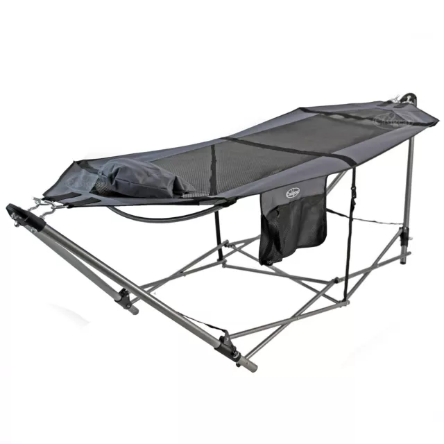 Hammock with Metal Stand Frame Garden Camping Outdoor Patio Swing Bed Portable