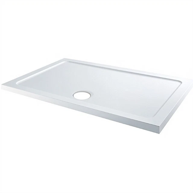 Bandeja de ducha rectangular Perlastone de 40 mm 1500 X 800 totalmente nueva 1500x800 (sin desperdicio)