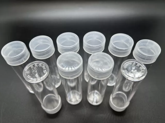New H.e. Harris (Whitman) Cent Penny Coin Tubes  Lot Of Ten(10)