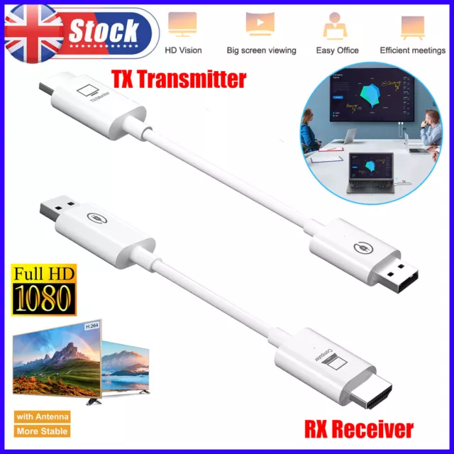 Wireless HDMI Video Transmission Transmitter and Receiver Display Extender 20M