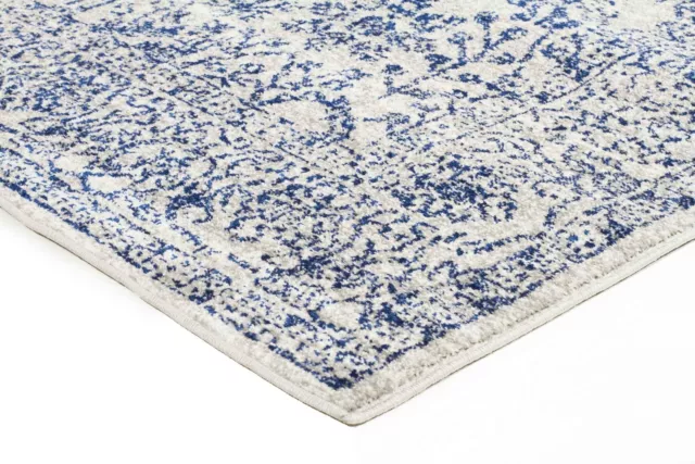 SULIS ALLOVER BEIGE BLUE TRADITIONAL RUG RUNNER (M) 80x300cm **FREE DELIVERY** 3