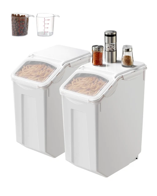 4.5Gal/20L Large Ingredient Storage Container Airtight Kitchen Flour Bin