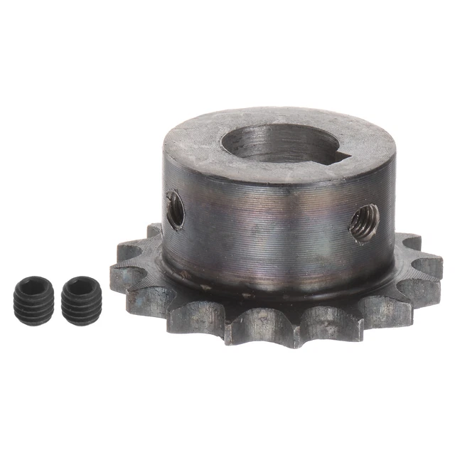 06B Roller Chain Sprocket 16T Pitch 3/8" 18mm Bore A3 Steel Motor Drive Gear