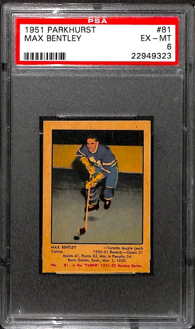 1951 Parkhurst #81 Max Bentley Psa 6 22949323
