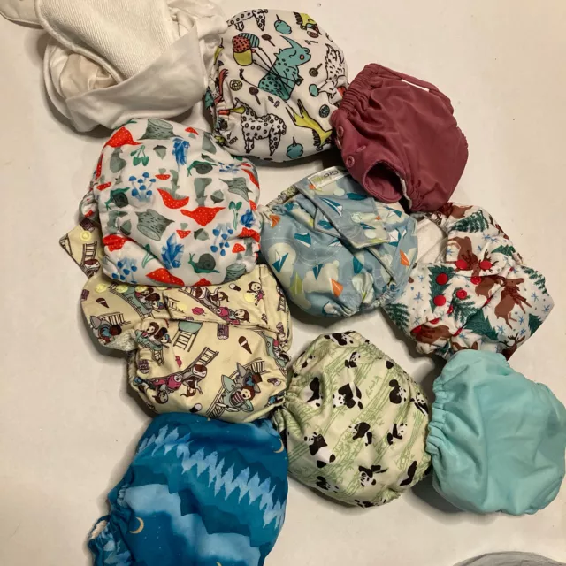 GroVia Reusable Baby Cloth Diaper One Size (10 pack assorted)