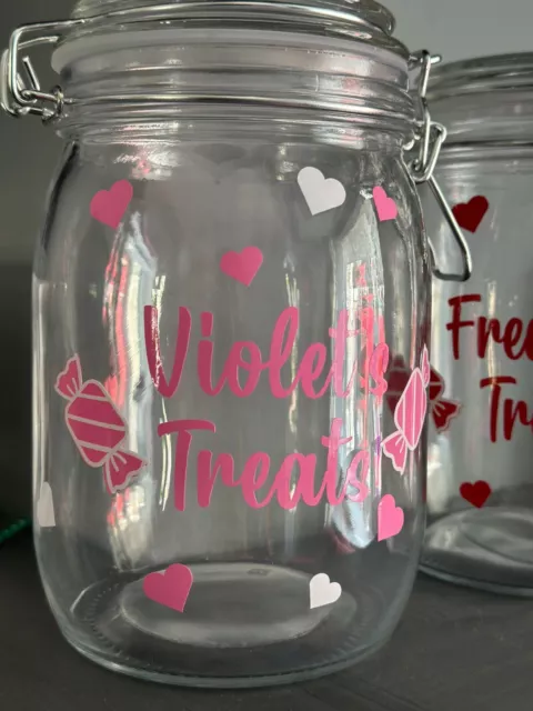 Personalised Sweet Jar - Add Your Own Name -Message , Sweets/Candy/Sweetie Treat