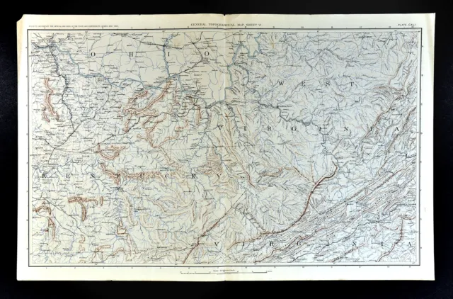 Civil War Map West Virginia Kentucky Ohio Charleston Cincinnati Lexington Salem