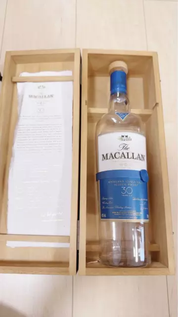 Macallan 30 anni Scatola vuota e bottiglia vuota Fine Oak High Land Single Malt