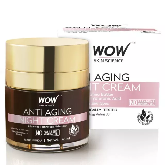 WOW Skin Science Anti Aging aceites minerales crema de noche para la cara 50 ml