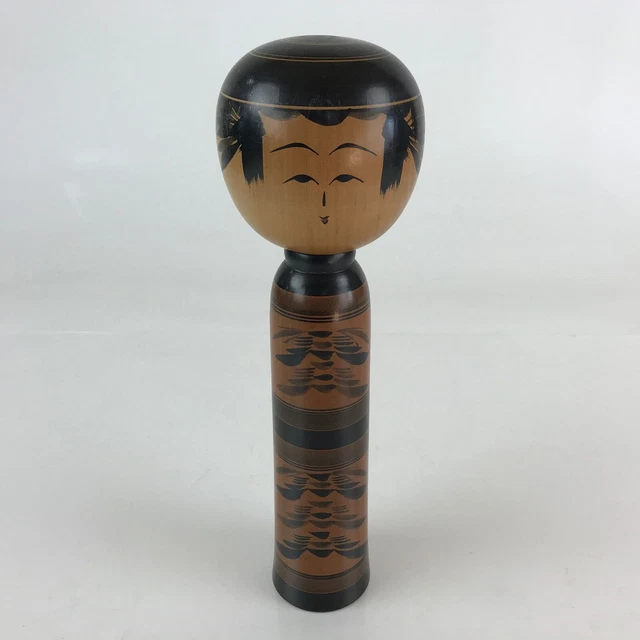Japanese Wooden Kokeshi Doll Vtg Figurine Traditional Craft Toy KF598