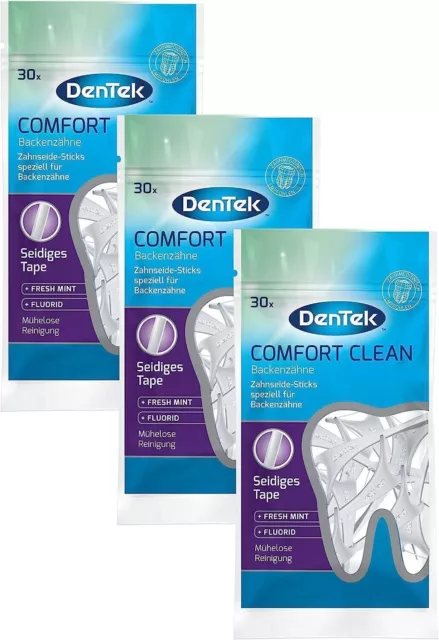 Dentek Comfort Clean Zahnseide Sticks, speziell für Backenzähne- Zahnreinigung