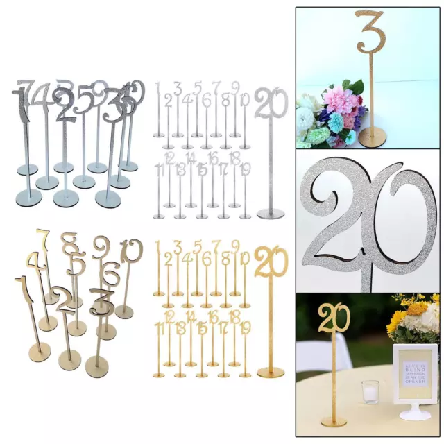 Table Numbers Table Number Holders Stands Wooden Table Number Cards Card Holders