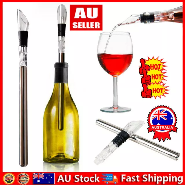 Chill Cooling Wine Pour Spout~Wine Chiller Stick~ Stainless Steel~Bar, Host Gift