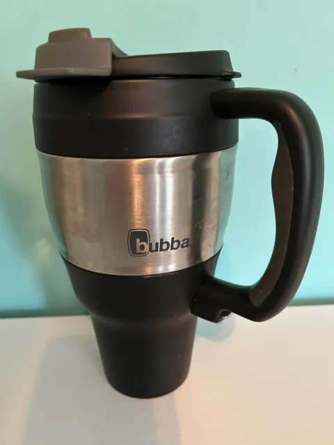 BUBBA KEG Travel Mug with Handle Insulated 34oz Black Silver 2
