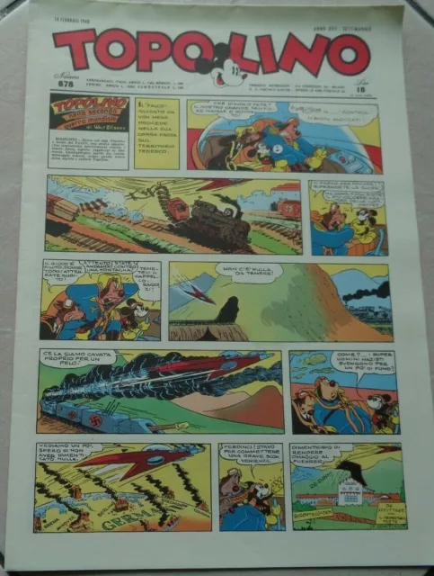 Topolino Il Giornale N°678 Anno Xvii  Del 14 Febbraio 1948 Anastatica