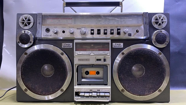 TOSHIBA RT-S913 BomBeat 40 Stéréo Radio Cassette Enregistreur BOOMBOX