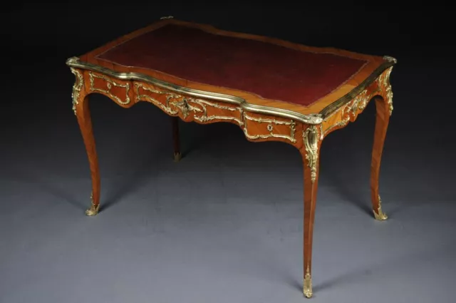 Franc. Bureau Plat / Reception IN Luigi XV, Paris Um 1880 L-142