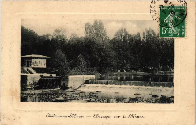 CPA AK CHALONS-sur-MARNE - Dam on the Marne (742889)