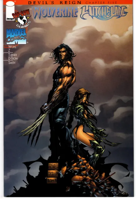 Devil's Reign #5 Wolverine Witchblade NM Turner Clouds Cover 1996 Image Comics