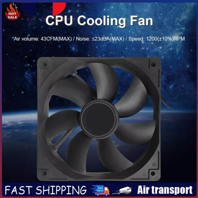 120mm 4 Pin PC Case CPU Cooling Fan Quiet Radiator Heatsink Computer Accessories