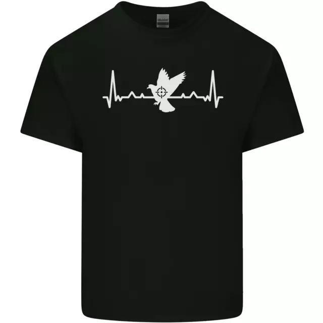 Pigeon Hunting Heart Beat Hunter ECG Kids T-Shirt Childrens