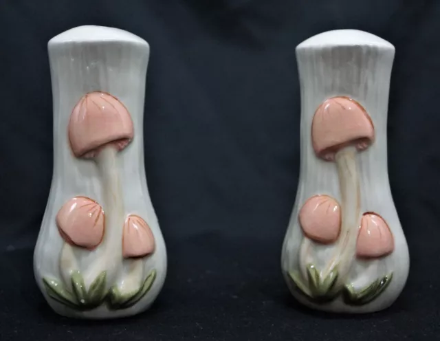 Ceramic Mushroom Salt and Pepper Shakers