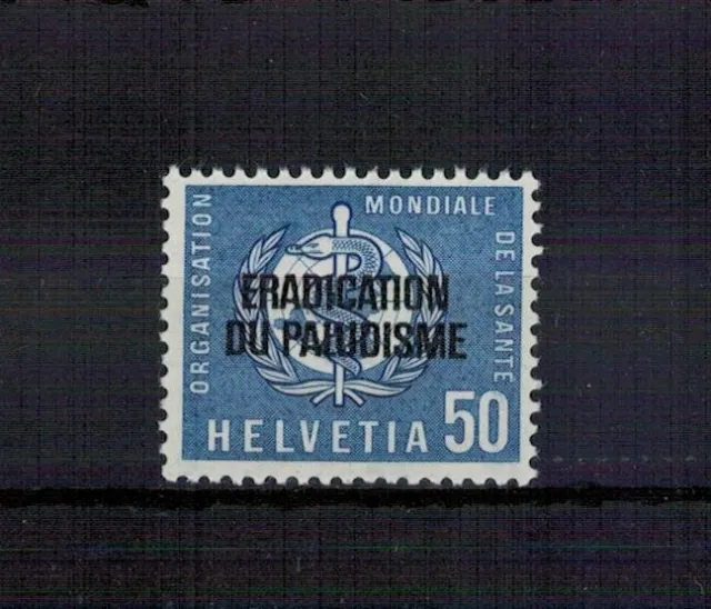 Schweiz Internationale Ämter: WHO OMS Nr. 35 ** postfrisch / Malaria 1962