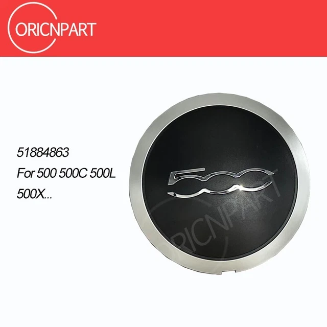 COPRIMOZZO FIAT 500 Coppetta Coppa Ruota Borchia Cerchi Lega - Foto 12